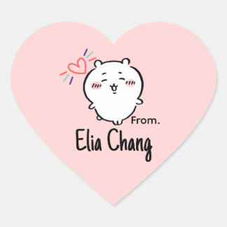 Cute anime  heart sticker