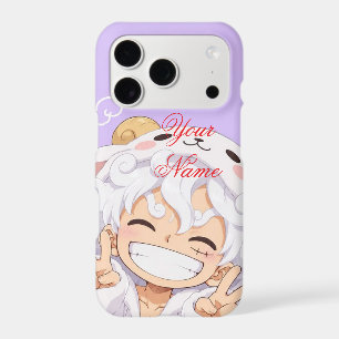 Cute Anime Luffy Joyboy Custom Name Phone Case
