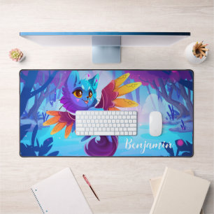 Cute Anime River Monster Gaming Desk Mat