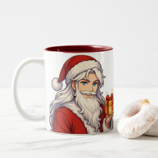 Cute Anime Santa Mug-Holiday Christmas Coffee Cup