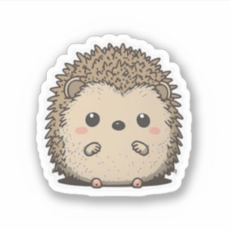 Cute Anime style Hedgehog Sticker