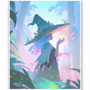 Cute Anime Witch Girl Fantasy Art