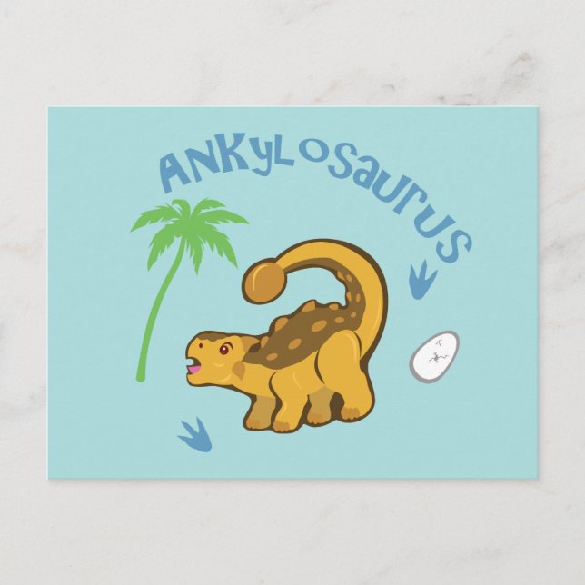 Cute Ankylosaurus Postcard (Front)