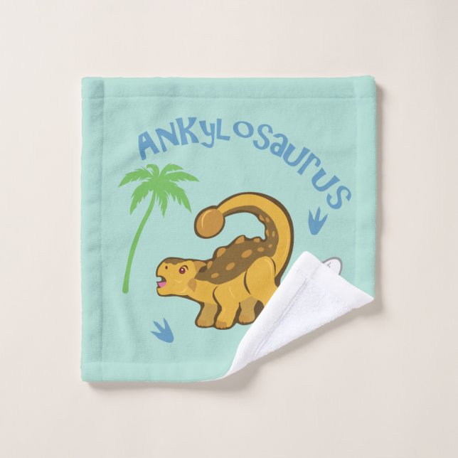Cute Ankylosaurus Wash Cloth (Wash Cloth)
