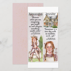 Cute Anne of Green Gables Quotes Gift Bookmarks Ca Card
