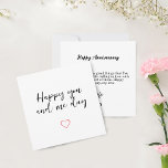 Cute Anniversary Card | For Partner, Husband, Wife<br><div class="desc">Celebrate your love with a cute anniversary card for your husband,  wife,  boyfriend,  girlfriend,  or partner. Find the perfect card to express your feelings on your special day.</div>