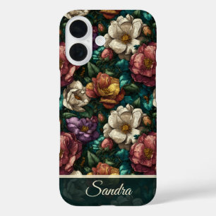 Cute Anniversary Gift Gardenias Name iPhone 16 Case