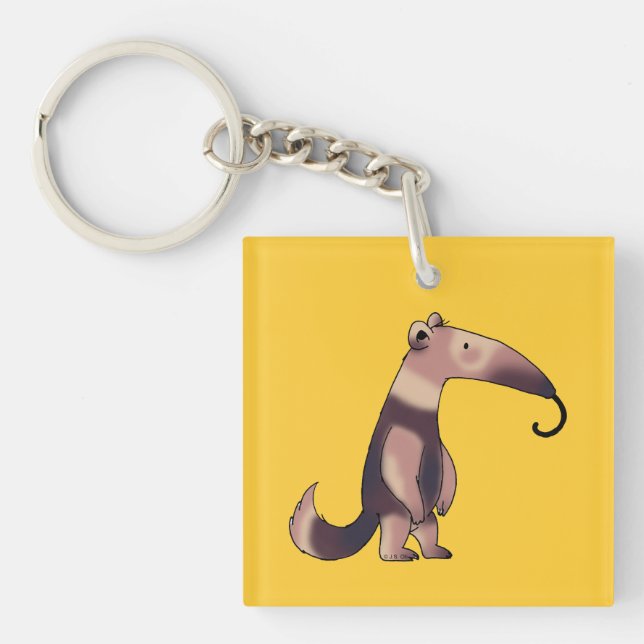 Cute anteater key ring (Front)