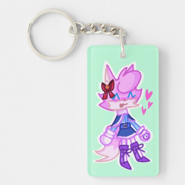 Cute Anthro Animal Keychain (Front)