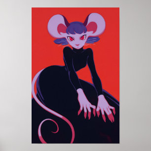 Cute Anthro Rat Poster