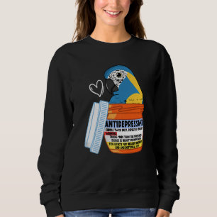 Cute Antidepressant Parrot I Blue throated Macaw Sweatshirt