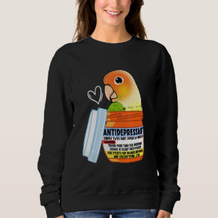 Cute Antidepressant Parrot I Green Cheek Pineapple Sweatshirt