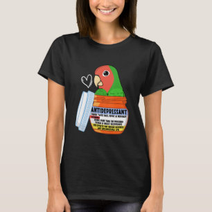 Cute Antidepressant Parrot I Rosy faced Green Love T-Shirt