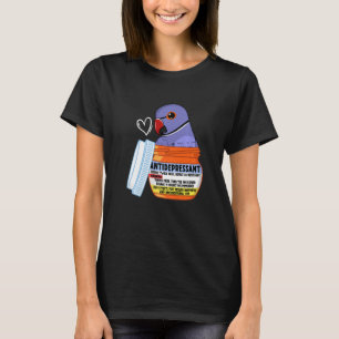 Cute Antidepressant Parrot I Violet Indian Ringnec T-Shirt