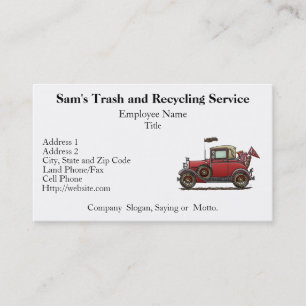 Cute Antique Car Business Card