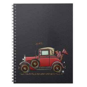 Cute Antique Car Notebook