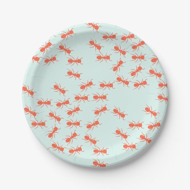 Cute Ants Paper Plates (Front)