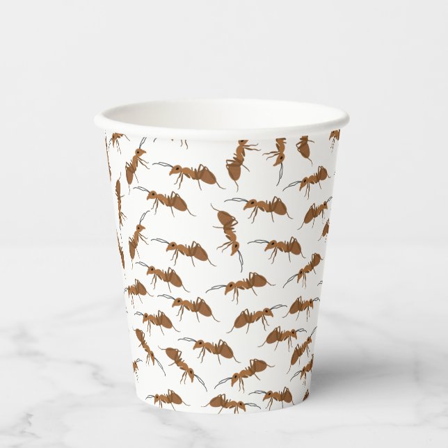 Cute Ants Pattern Beach Picnic Paper Cups (Front)
