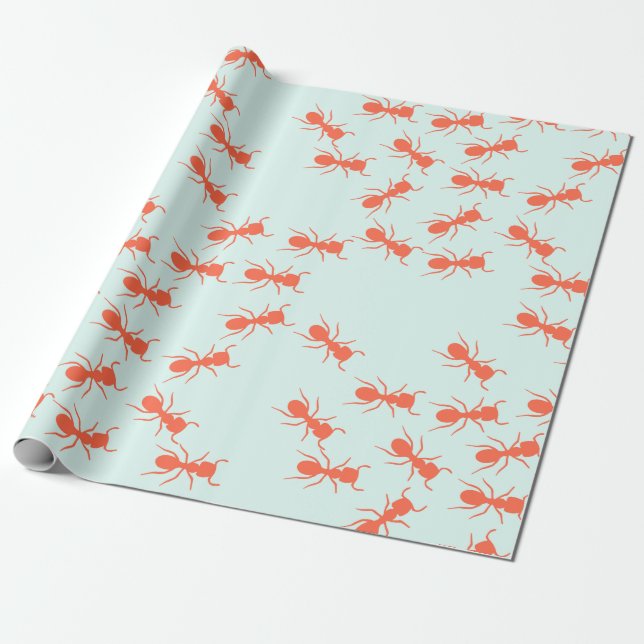 Cute Ants Wrapping Paper (Unrolled)