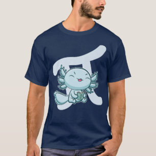 Cute Aolotl Pi Day Walking Fish Lizard 3 T-Shirt