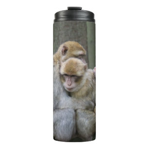 Cute Ape Family Group Hug Photograph Thermal Tumbler