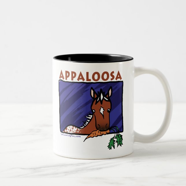 Cute Appaloosa Two-Tone Coffee Mug (Right)