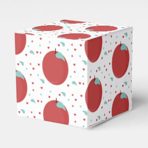 Cute Apple Confetti Birthday Party Favour Box
