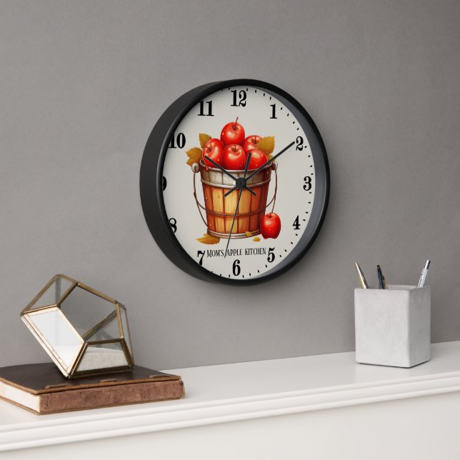 Cute apple fruit lovers kitchen  clock (Office)