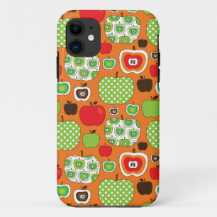 Cute apple illustration pattern iPhone 11 case