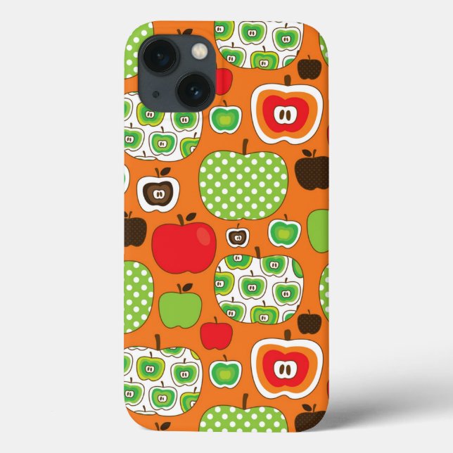 Cute apple illustration pattern Case-Mate iPhone case (Back)