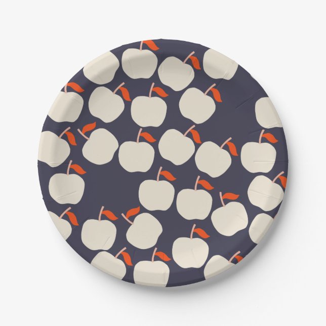 Cute Apple Paper Plates (Front)