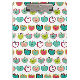 Cute apple pattern clipboard