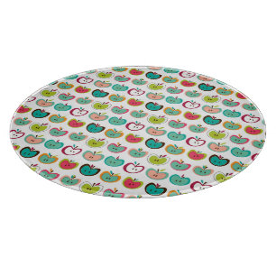 Cute apple pattern cutting board