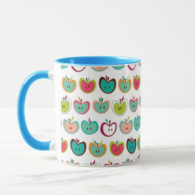 Cute apple pattern mug (Left)