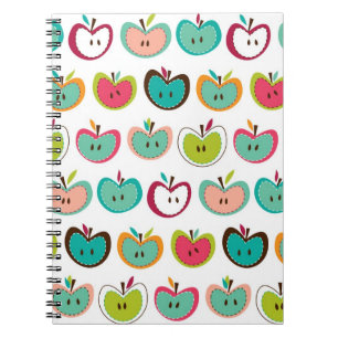 Cute apple pattern notebook