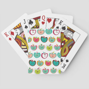 Cute apple pattern playing cards