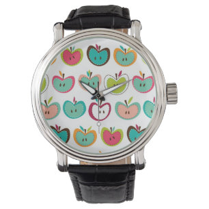 Cute apple pattern watch