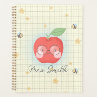 Cute apple teacher planner
