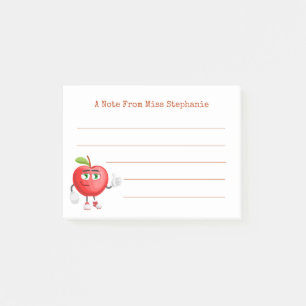 Cute Apple Thumbs Up From Teacher Post-it Notes