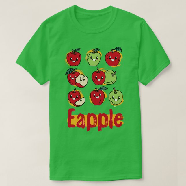 Cute Apples Eapple T-Shirt (Design Front)