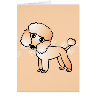 Cute Apricot Poodle Cartoon