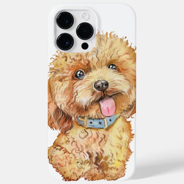 CUTE APRICOT POODLE PUPPY DOG Case-Mate iPhone CASE (Back)
