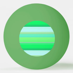 Cute aqua green stripes ping pong ball