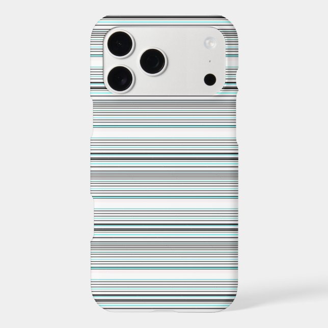 Cute aqua grey stripes (Back)
