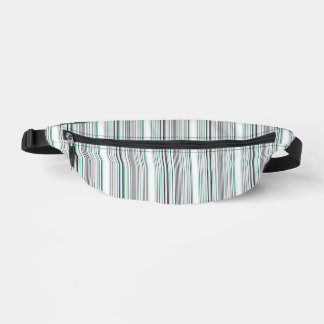 Cute aqua grey stripes bum bags