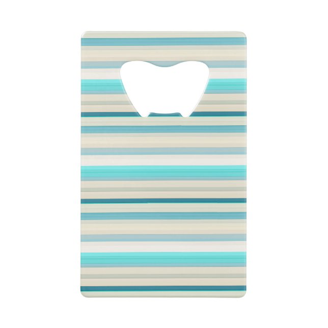 Cute aqua white stripes (Front)