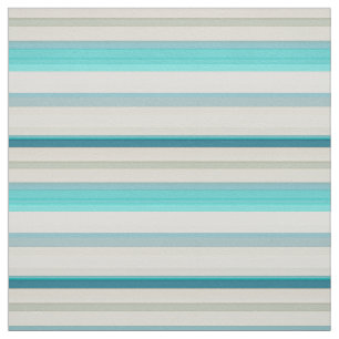 Cute aqua white stripes fabric