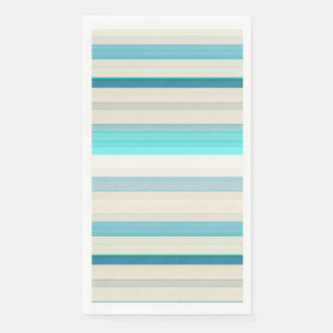 Cute aqua white stripes napkin