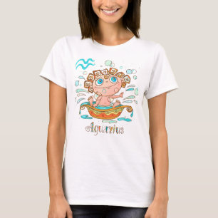 Cute Aquarius Kids Bubbles T-Shirt