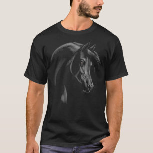 Cute arabian horse hand drawn sketch artistic  T-Shirt